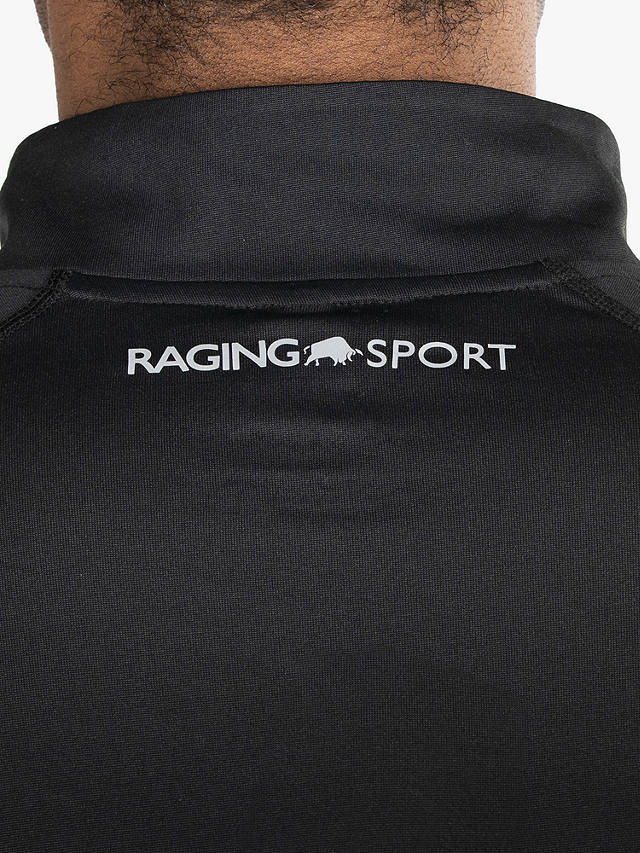 Raging Bull Performance 1/4 Zip Long Sleeve Gym Top, Black