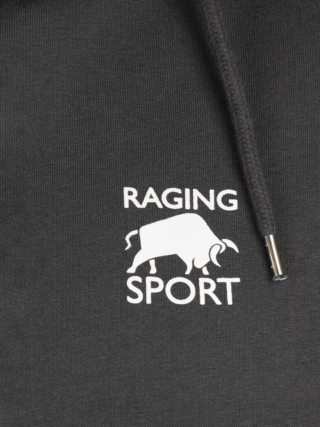 Raging Bull Logo Hoodie, Black, XS