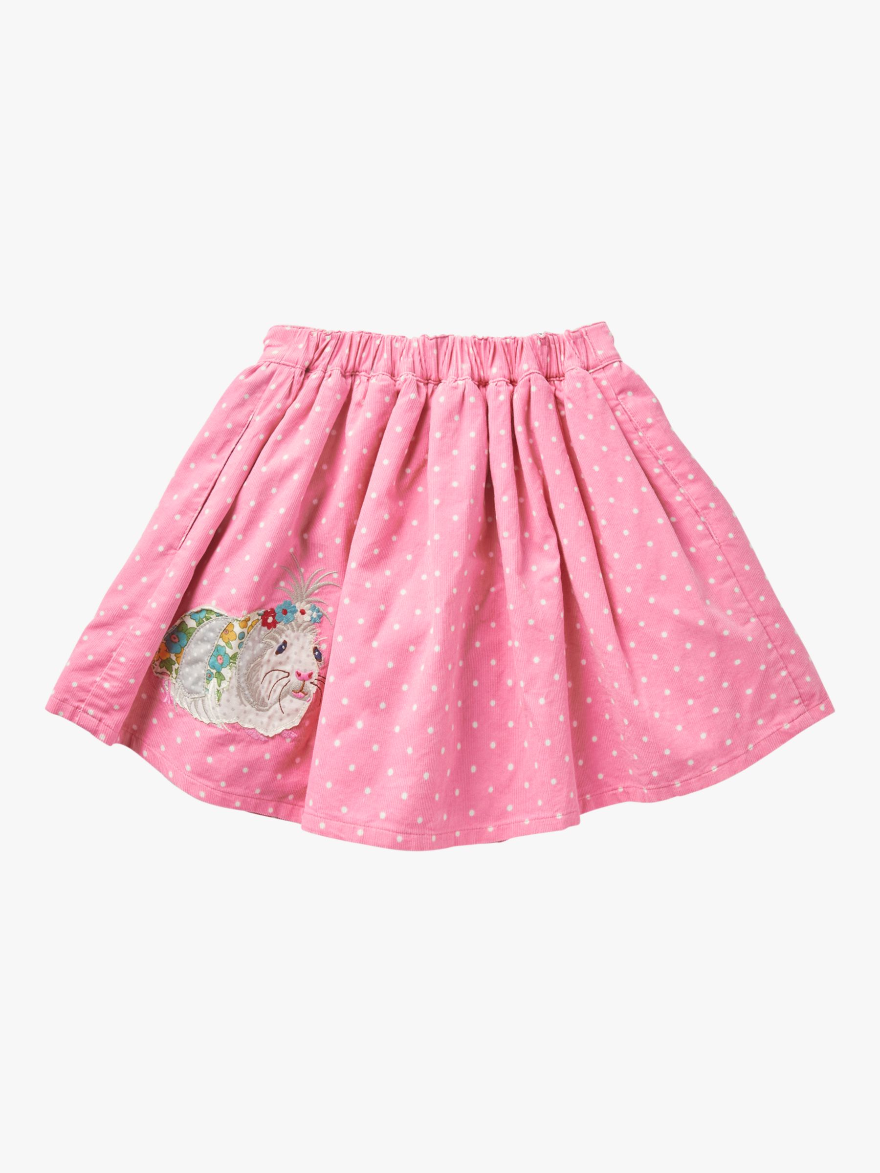 Mini Boden Kids' Guinea Pig Applique Cord Skirt, Pink at John Lewis ...