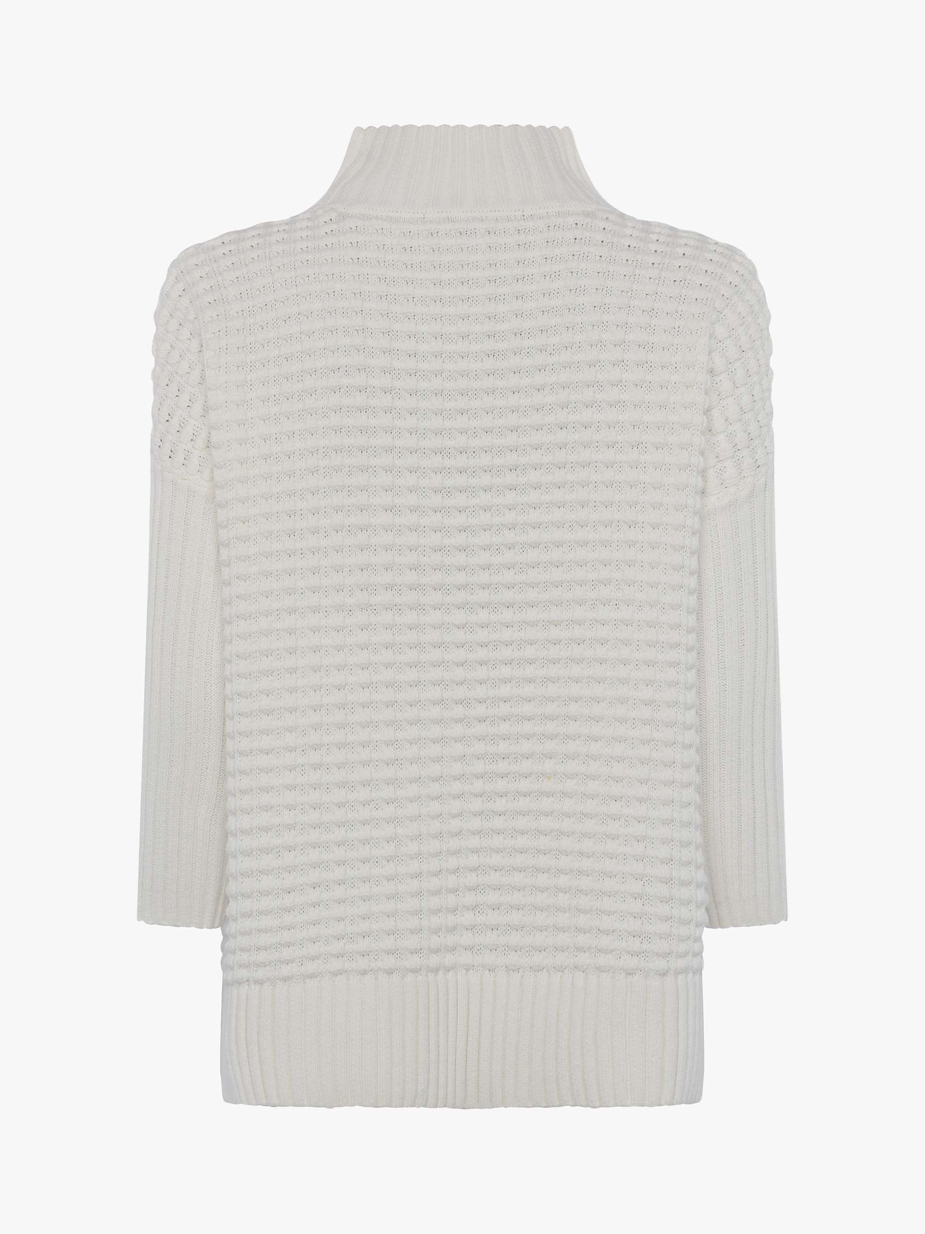 French Connection Mozart Turtle Neck Jumper, White at John Lewis & Partners