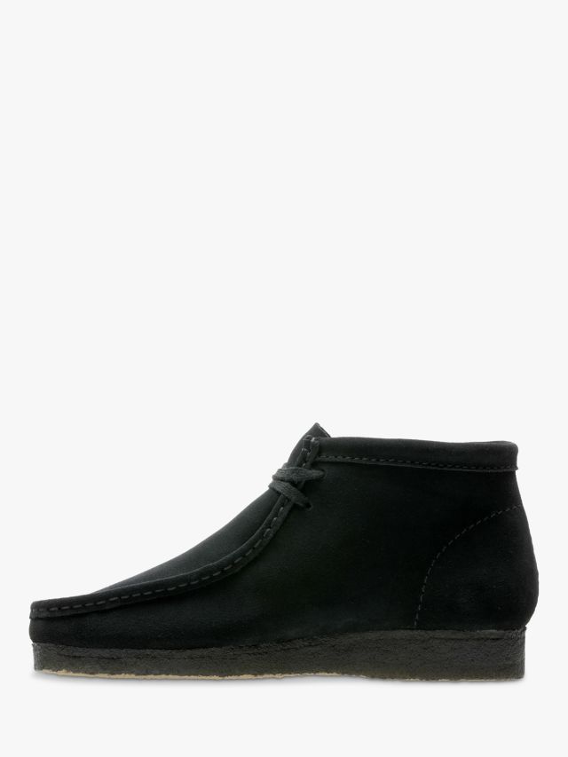 Clarks Originals Wallabee Suede Boots, Black, 6