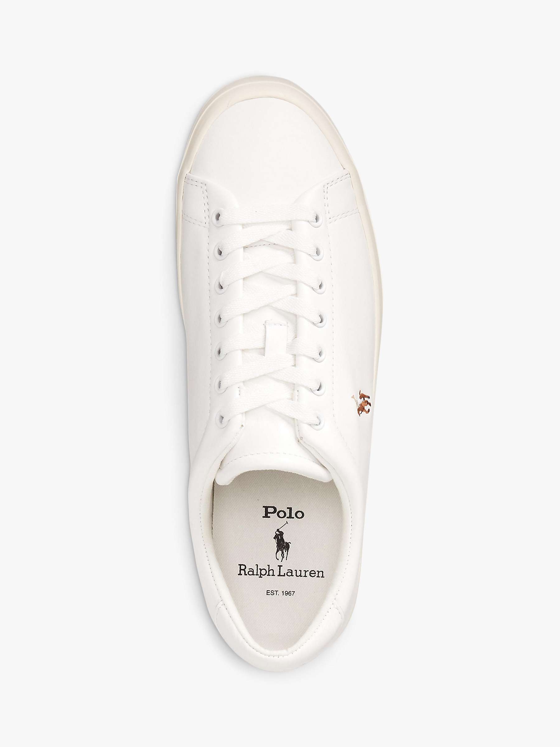 Buy Polo Ralph Lauren Longwood Leather Trainers Online at johnlewis.com
