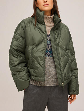 Weekend MaxMara Pere Quilted Zip Front Jacket, Khaki