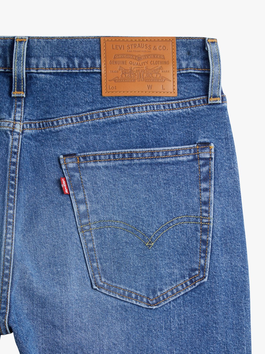 Levi's Slim Tapered Jeans, Corfu How Blue at John Lewis & Partners