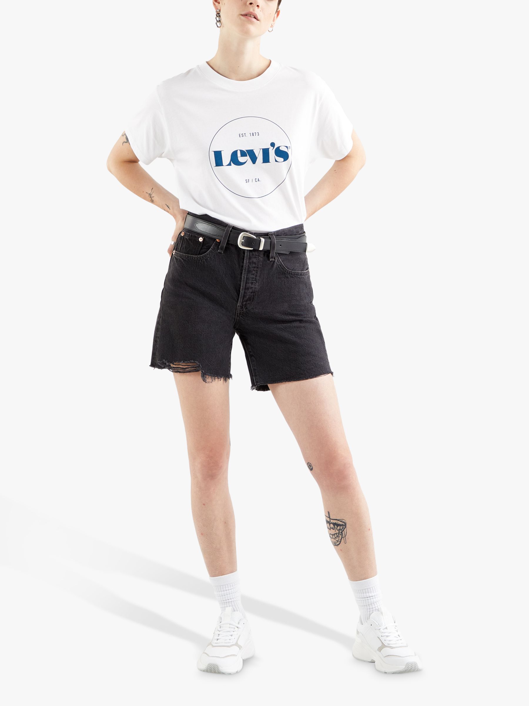 Levi's 501 Mid Thigh Denim Shorts