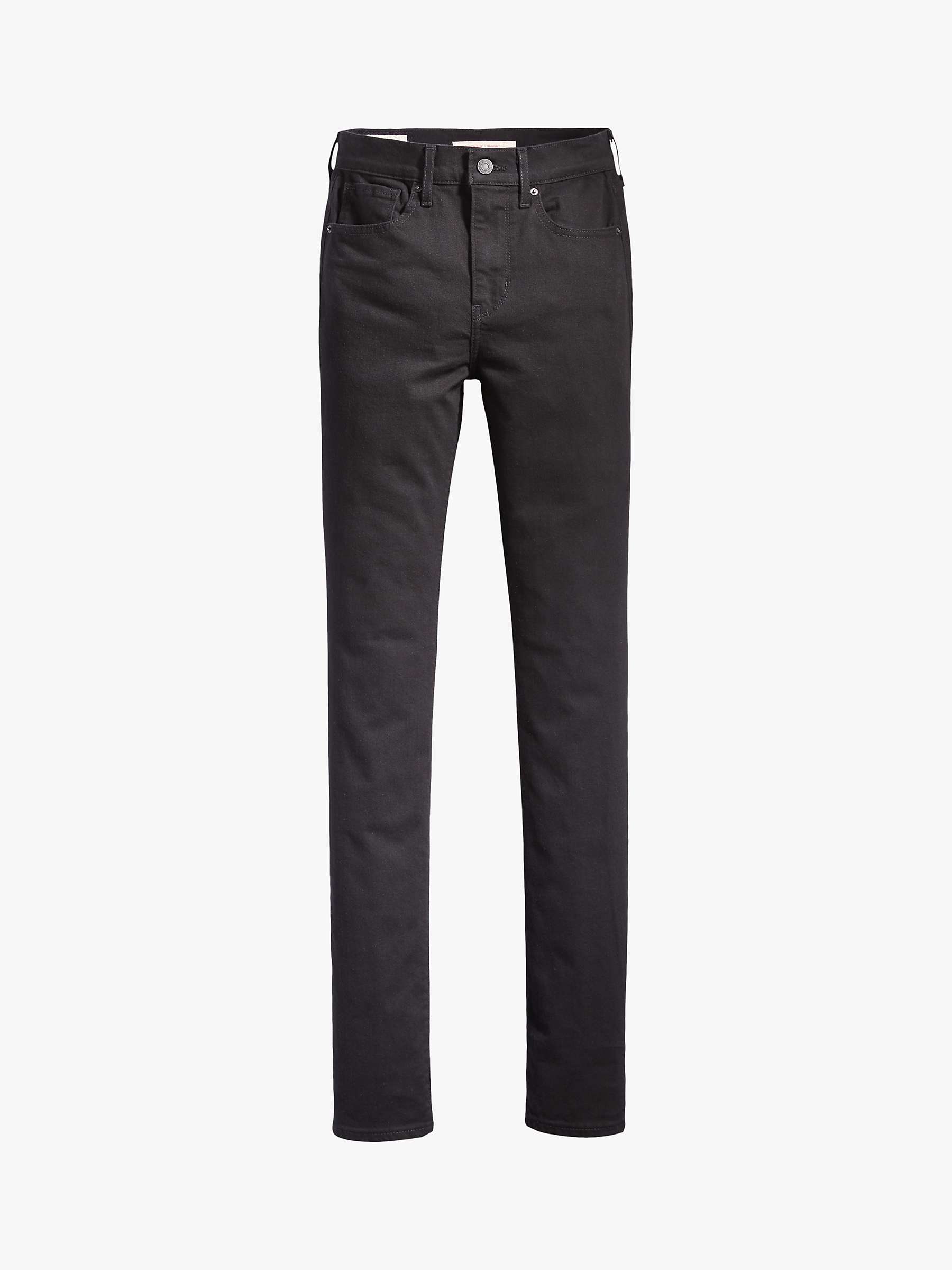Buy Levi's 724 High Rise Straight Cut Jeans, Night Is Black Online at johnlewis.com