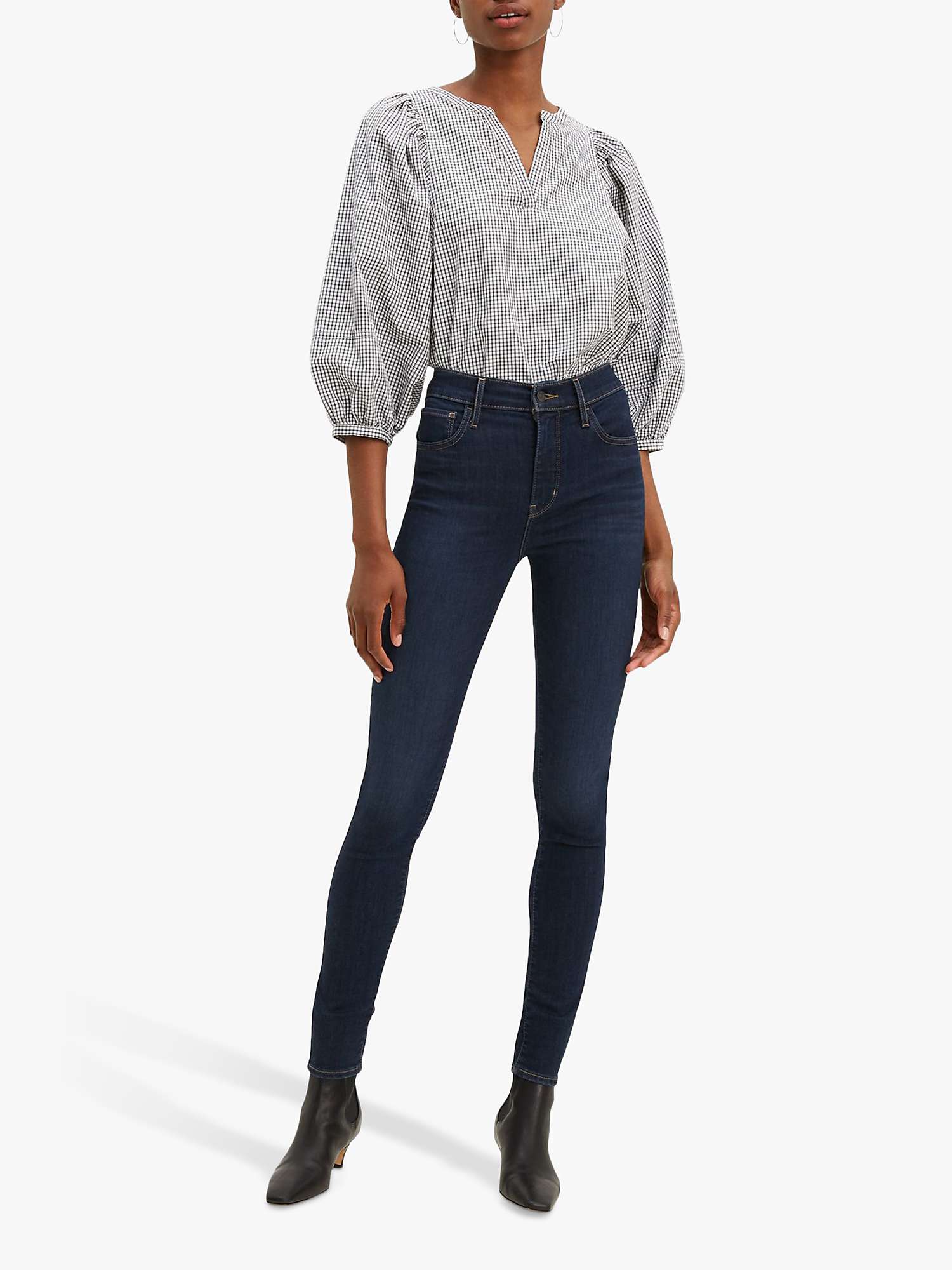 Buy Levi's 720 High Rise Super Skinny Jeans, Deep Serenity Online at johnlewis.com