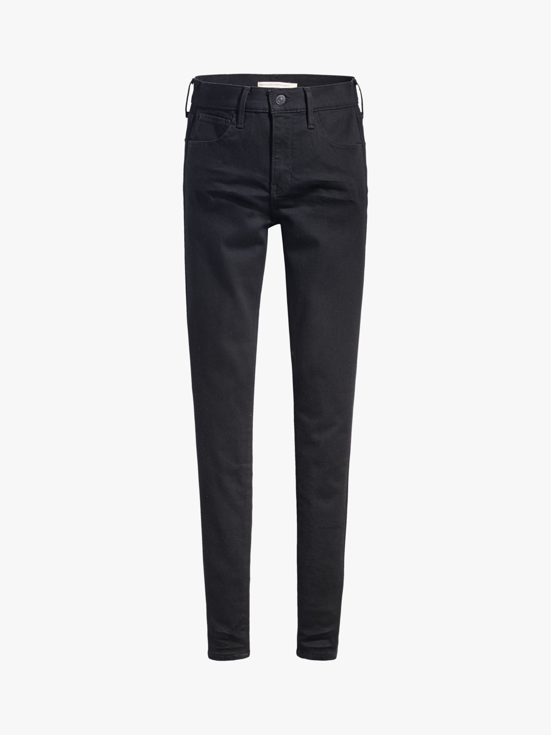 Levi's 720 High Rise Super Skinny Jeans, Black Cestial, W27/L34