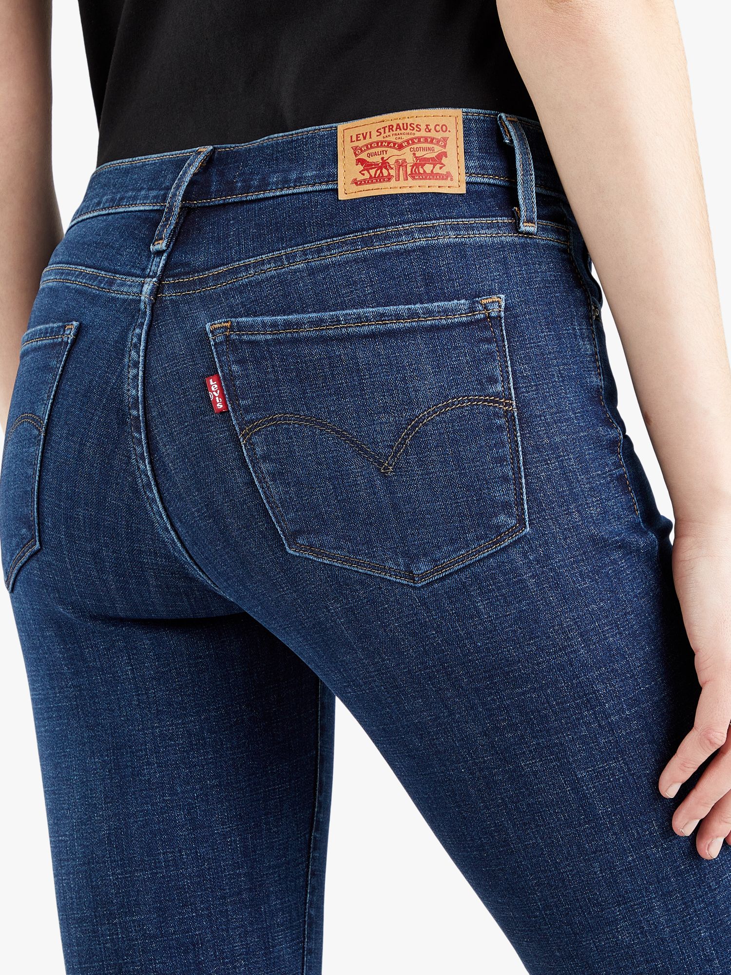 Levi's 312 Shaping Slim Jeans, Lapis Smile at John Lewis & Partners