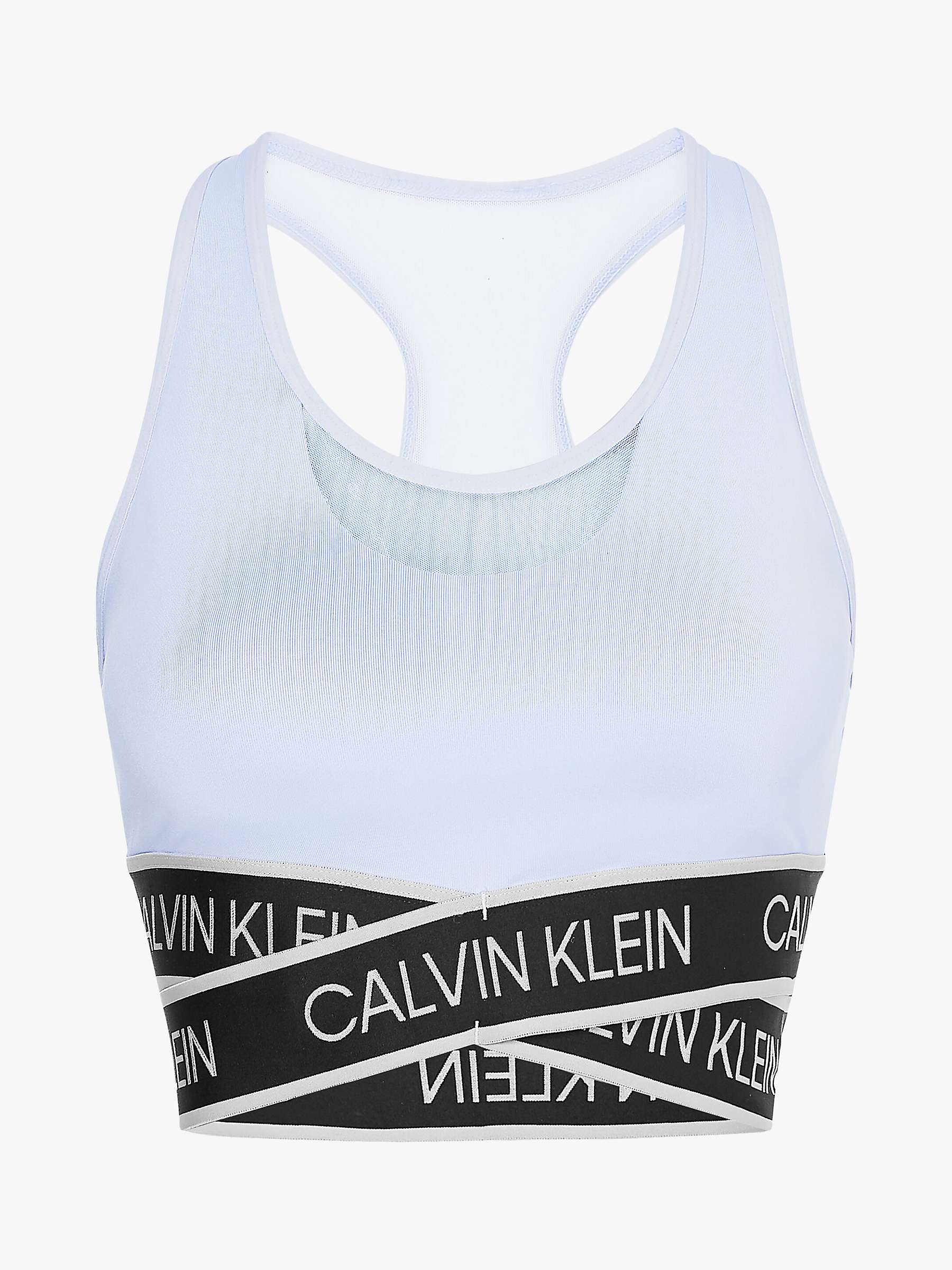Buy Calvin Klein Performance Medium Support Cross Detail Sports Bra, Sweet Blue Online at johnlewis.com