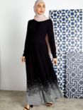 Aab Stone Print Maxi Dress, Black