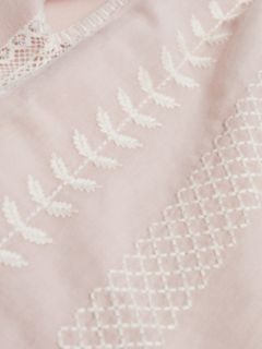 Mango Balki Embroidered Puff Sleeve Blouse, Pastel Pink, 6