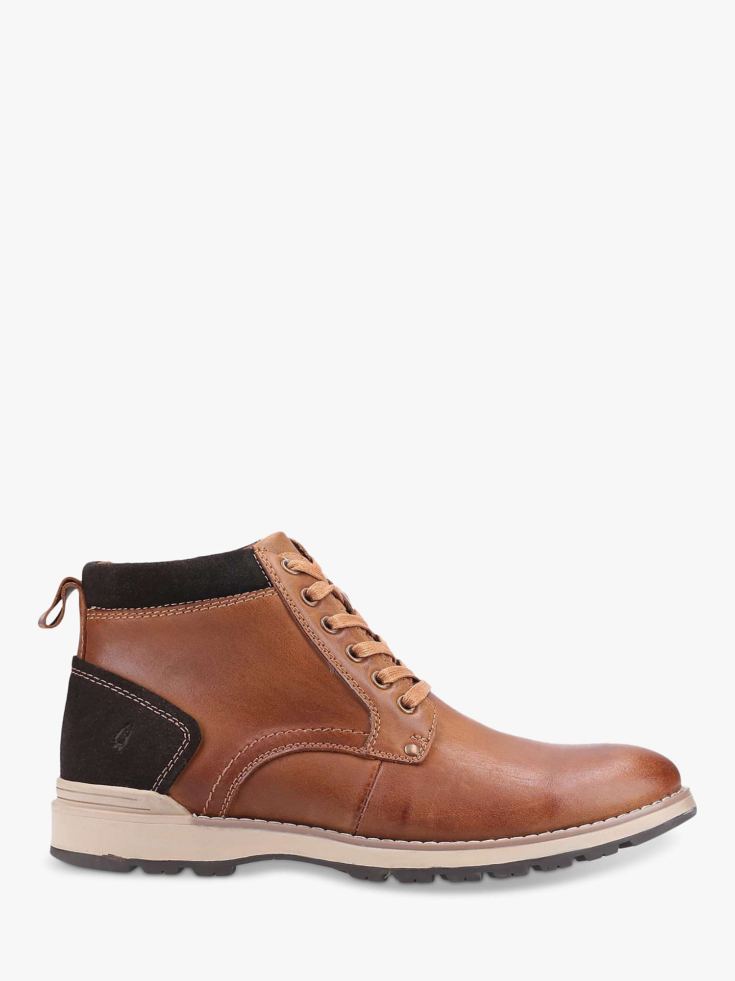 Buy Hush Puppies Dean Lace Up Leather Boots, Brown Online at johnlewis.com
