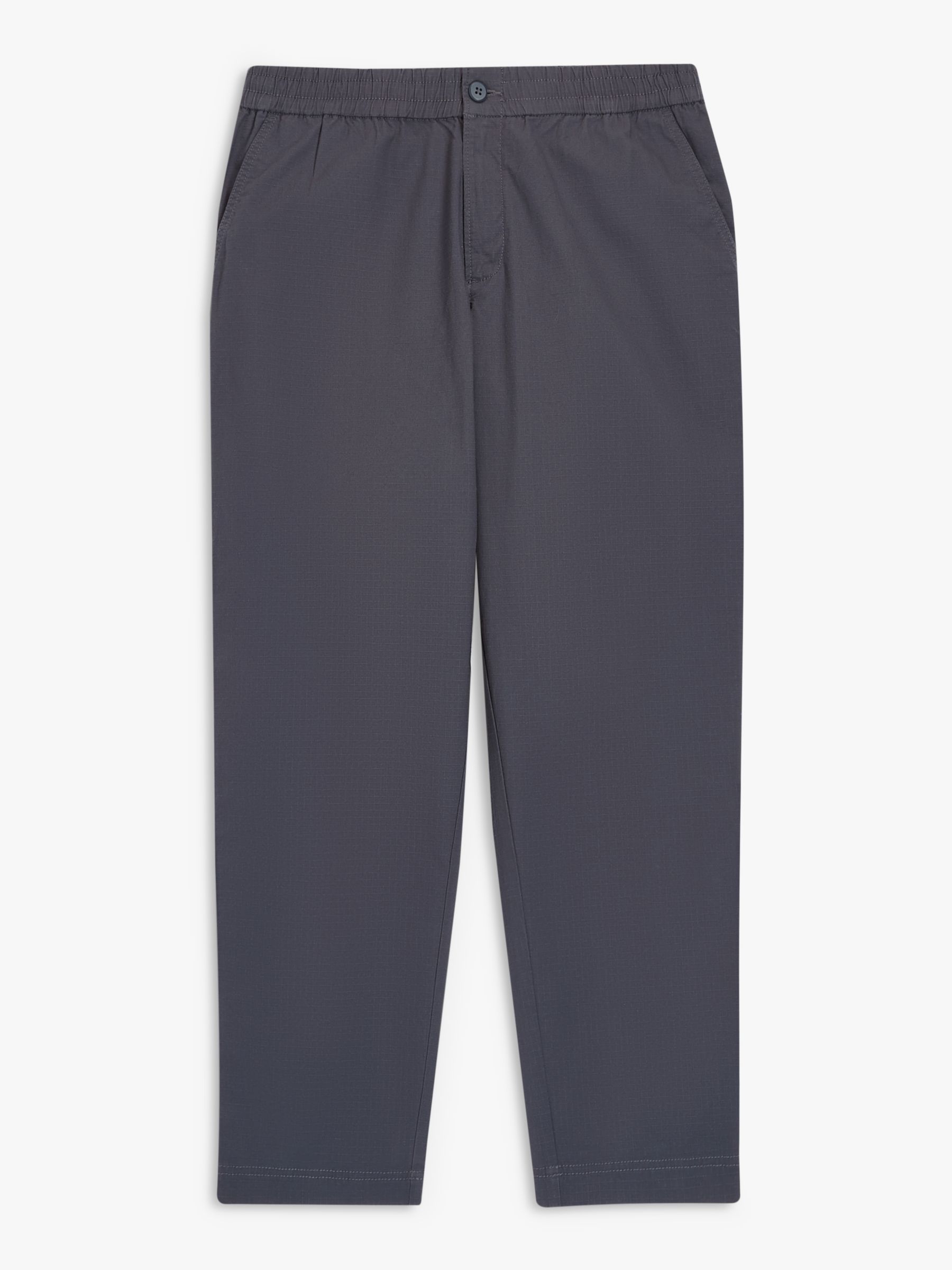 Relaxed fit: stretch cotton trousers - dark grey