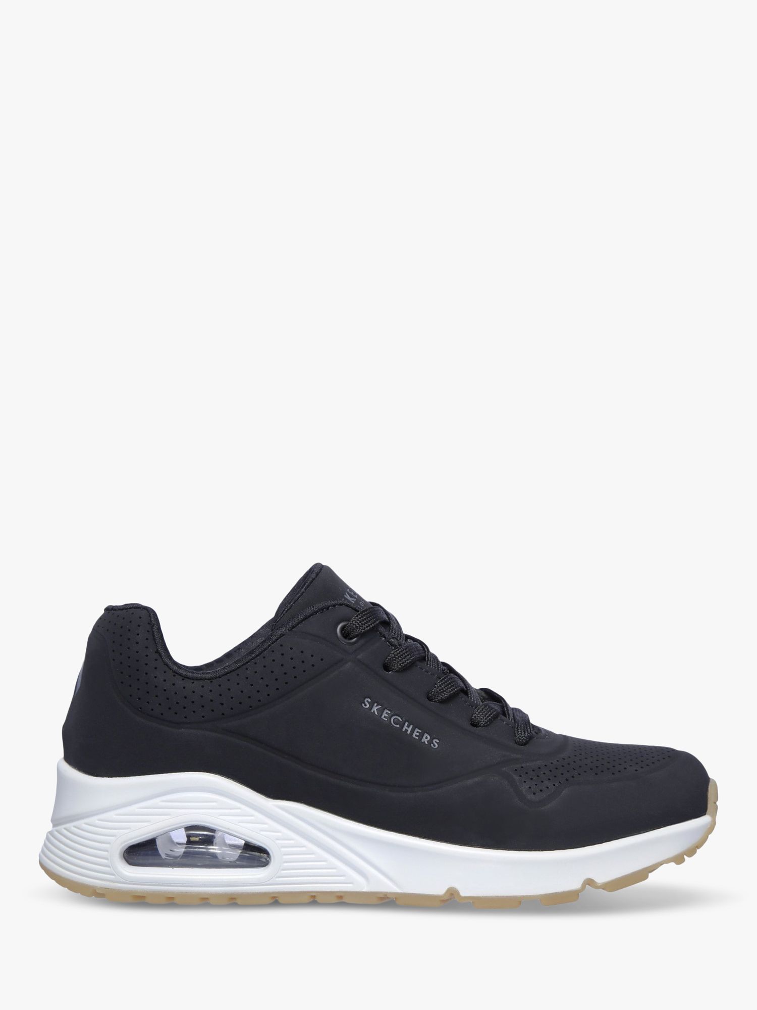Konsulat modtagende hat Skechers Uno Stand On Air Sports Trainers, Black at John Lewis & Partners
