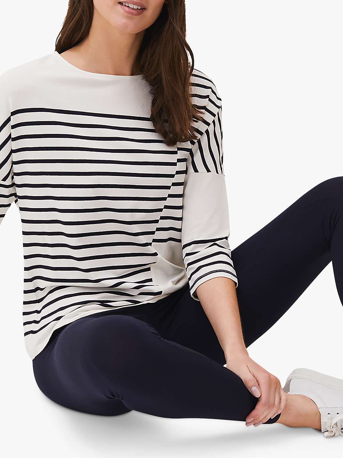 Buy Phase Eight Lizzie Soft Jersey Leggings, Navy Online at johnlewis.com
