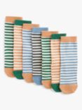 ANYDAY John Lewis & Partners Kids' Narrow Stripe Socks, Pack of 7, Multi
