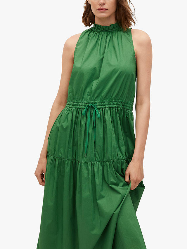 Mango Ruffle Maxi Dress, Green