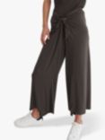 NRBY Evie Knot Front Jersey Trousers, Dark Khaki