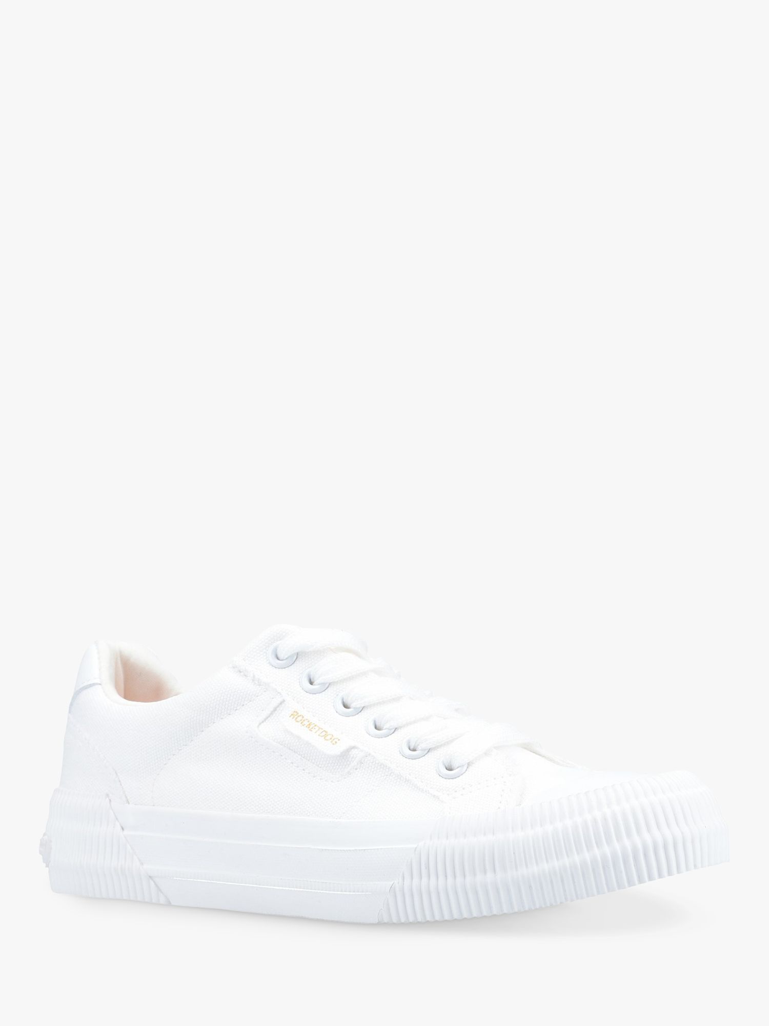 Rocket Dog Cheery Canvas Trainers, White at John Lewis & Partners