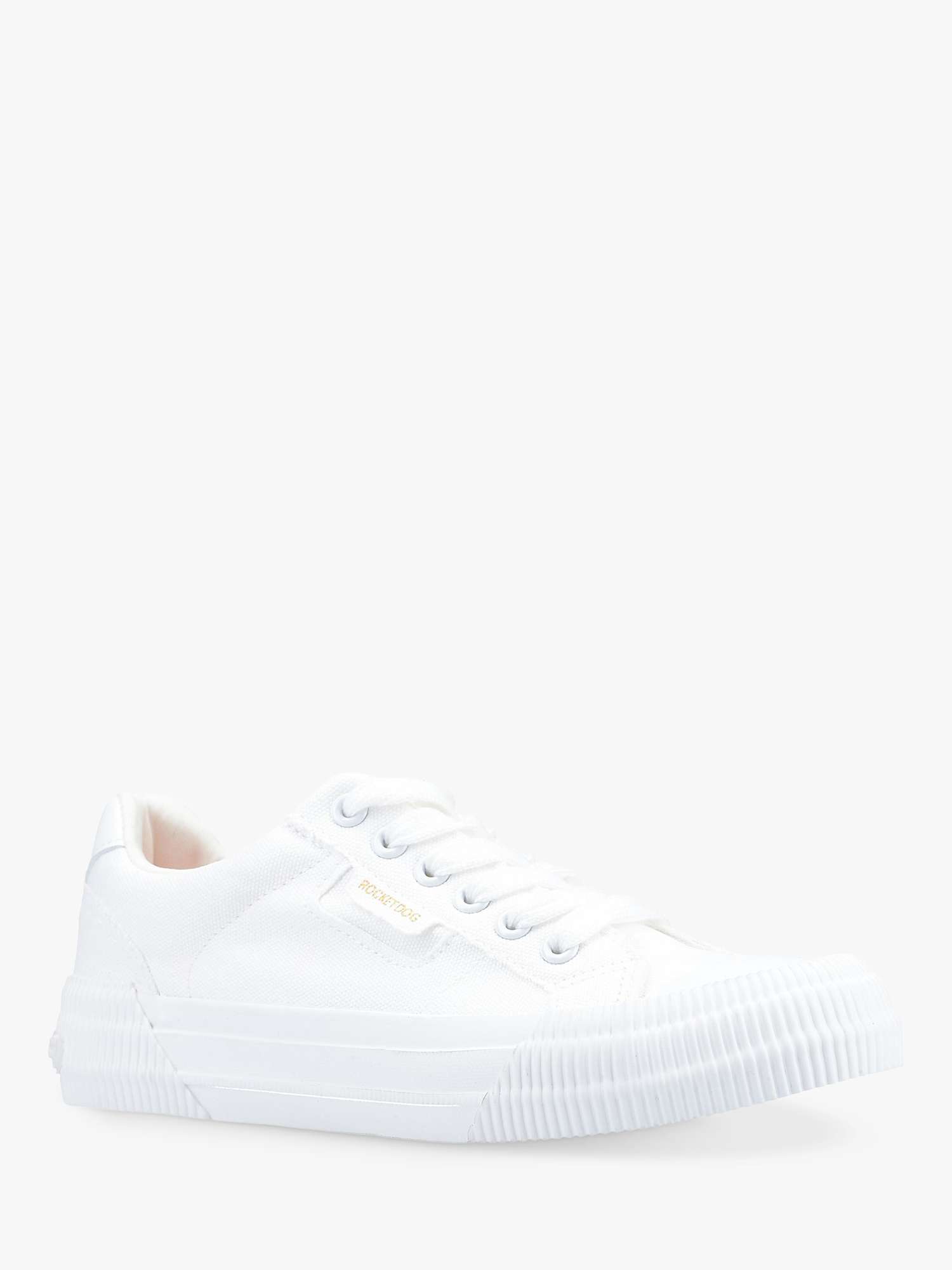 Buy Rocket Dog Cheery Canvas Trainers, White Online at johnlewis.com
