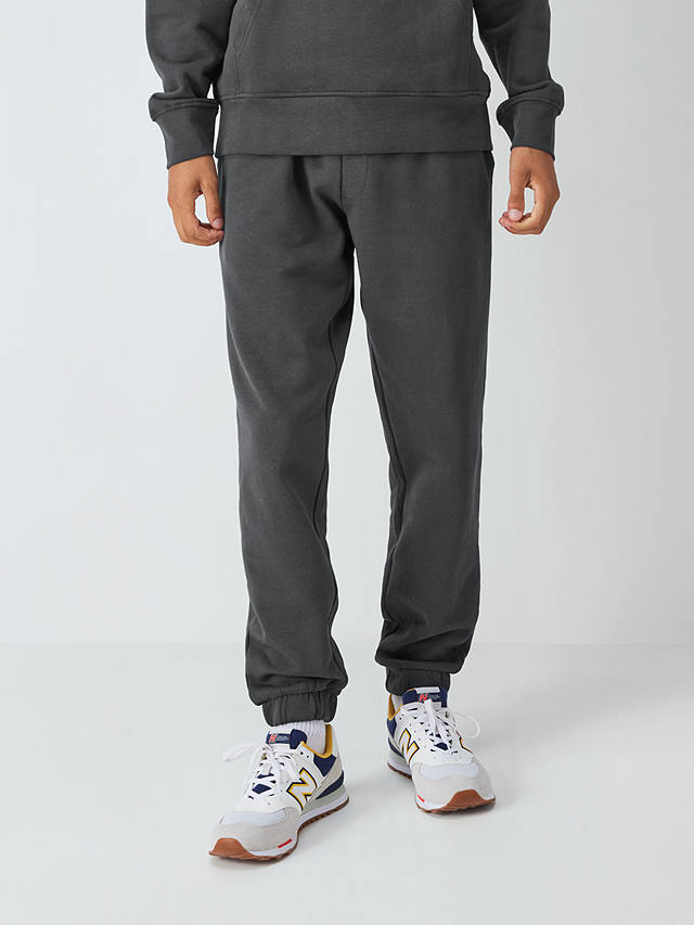 John Lewis ANYDAY Cotton Joggers, Midnight Grey at John Lewis & Partners