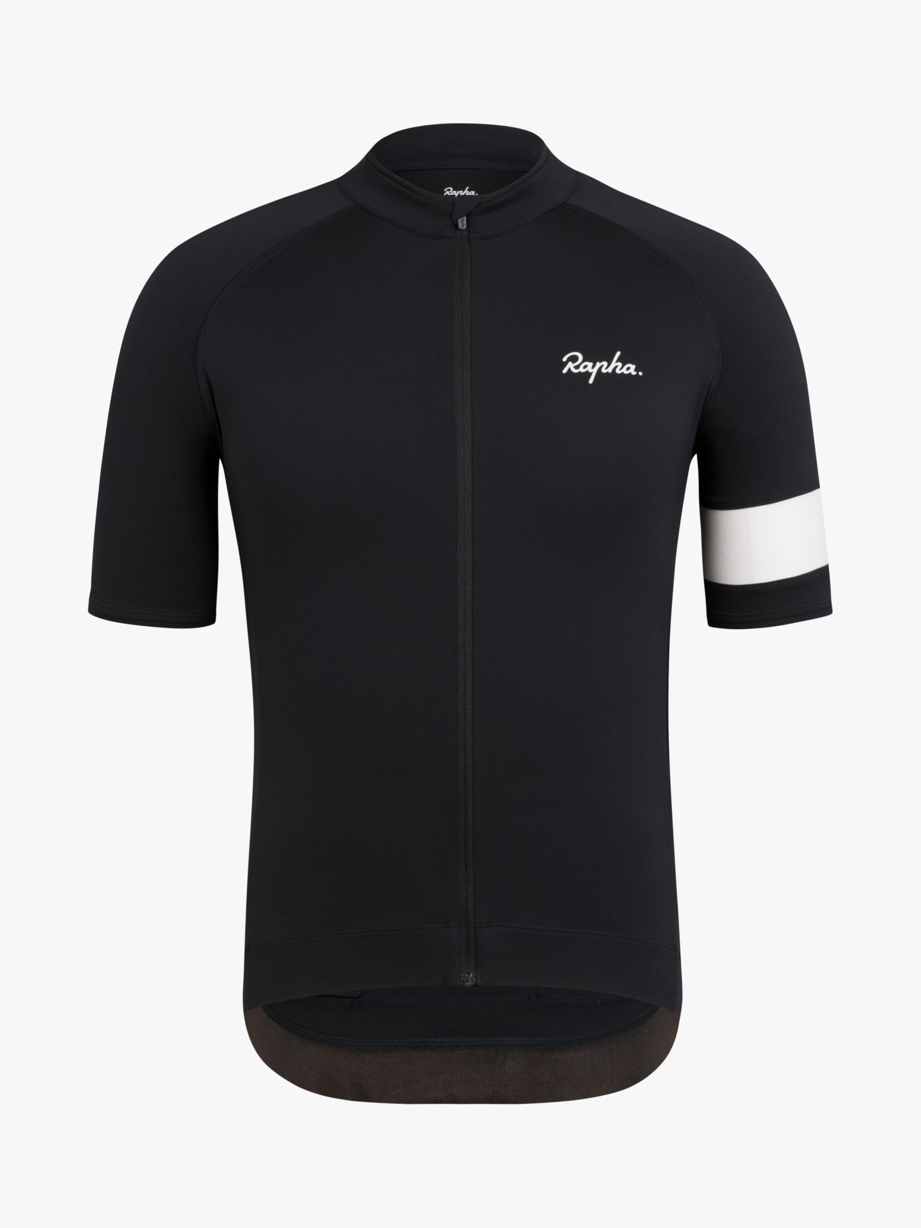 Rapha Core Jersey Short Sleeve Cycling Top, Black at John Lewis & Partners