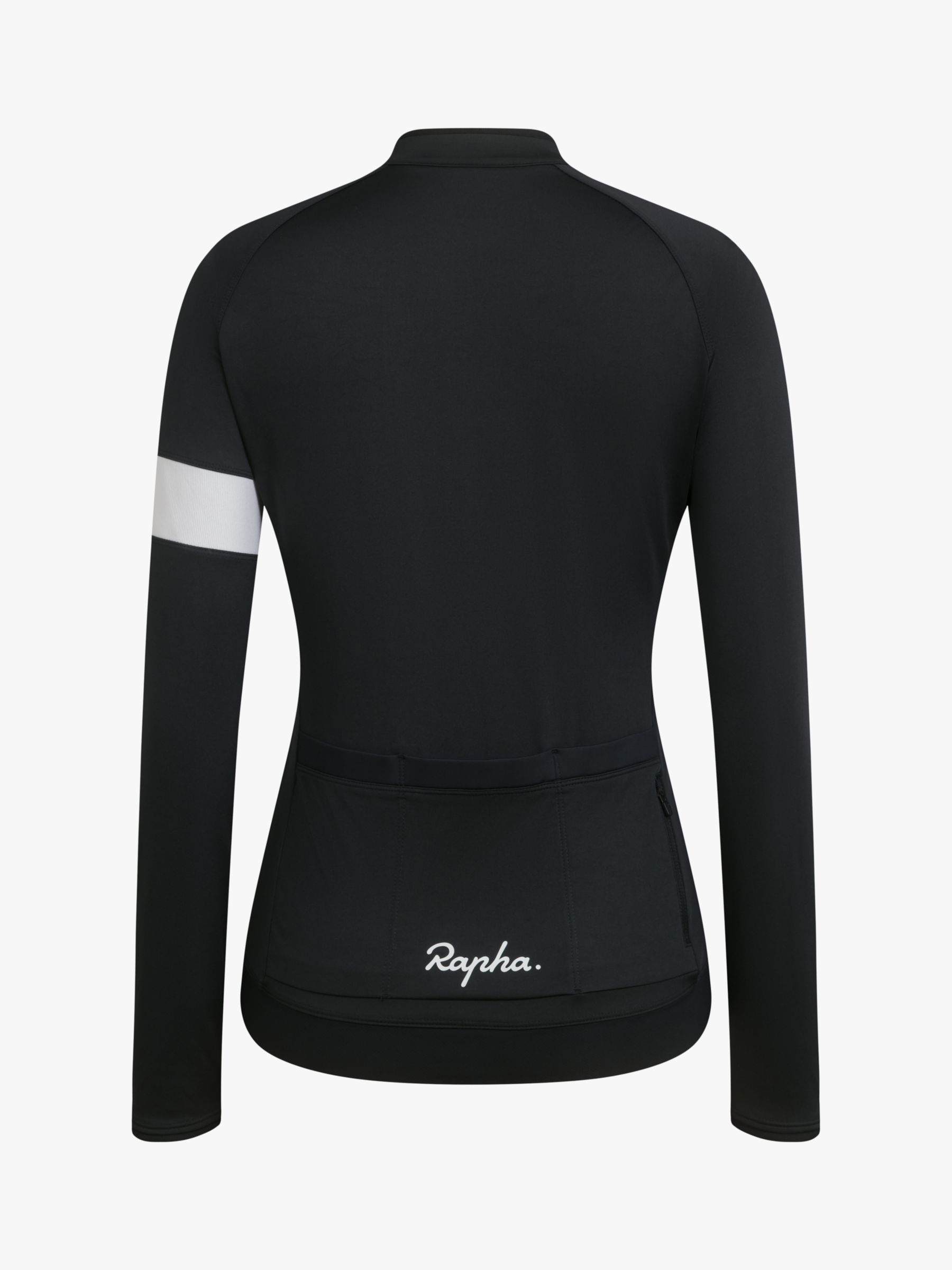 Rapha Core Jersey Long Sleeve Cycling Top, Black/White, S