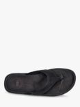 UGG Seaside Leather Flip Flops, Black