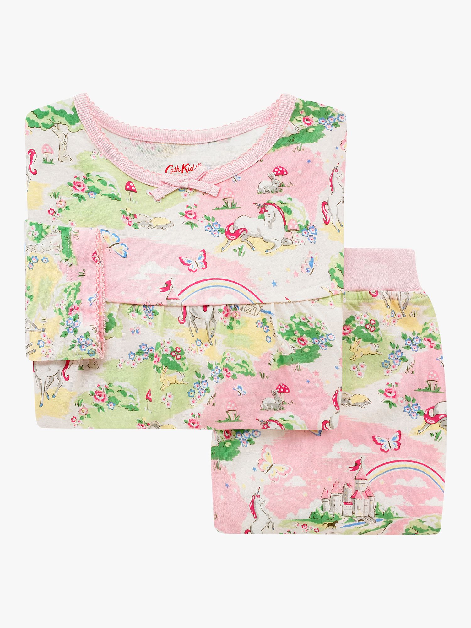 Cath Kids Unicorn Long Sleeve Pyjamas, Pink