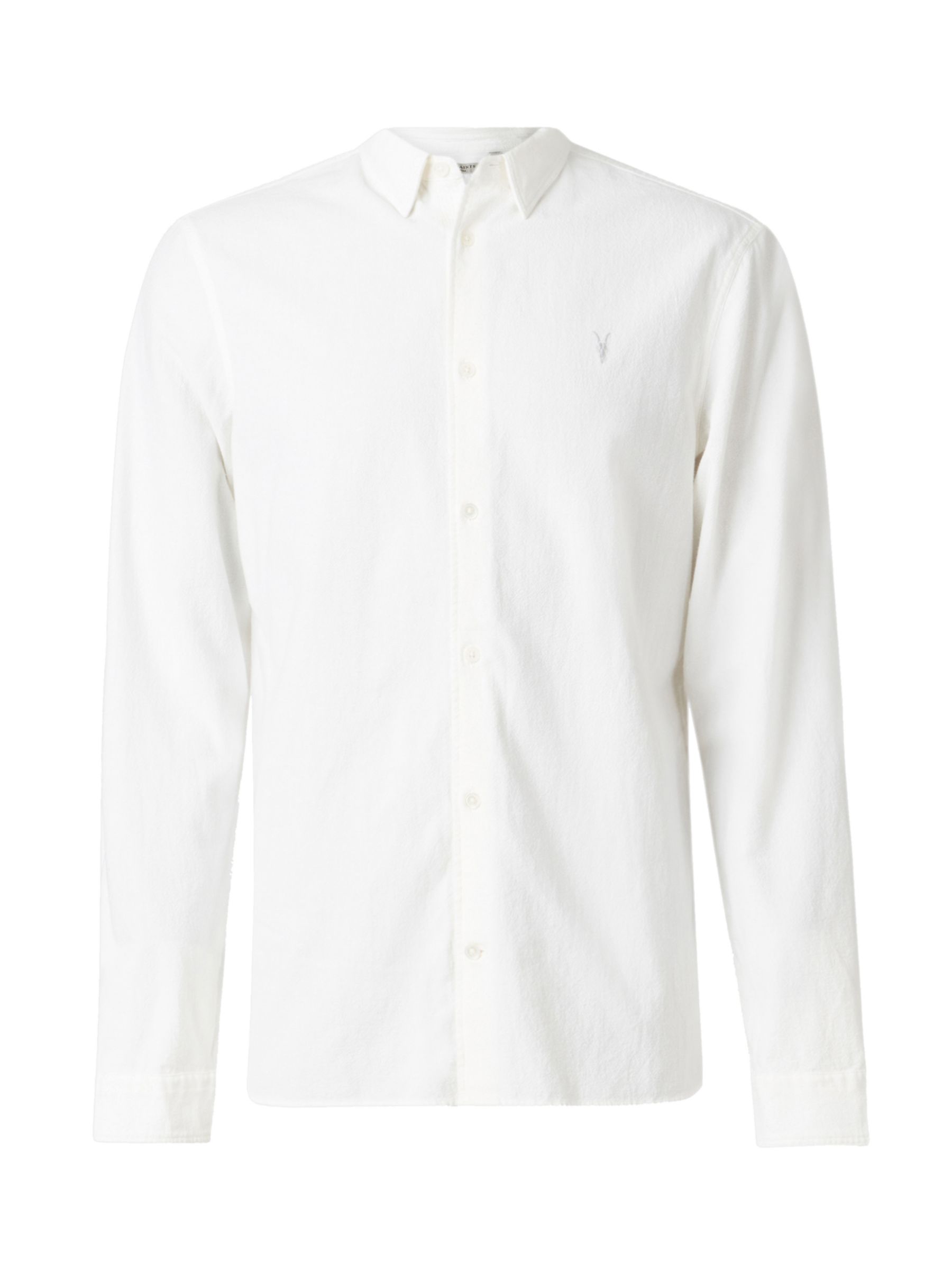 AllSaints Lovell Slim Fit Long Sleeve Shirt, White, XS