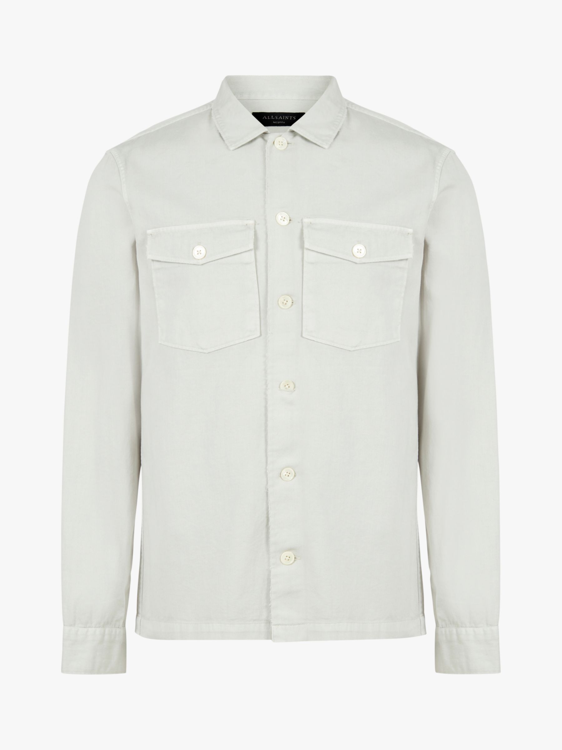 AllSaints Spotter Military Shirt, Shadow White, XS