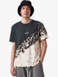 AllSaints Jaxx Abstract Print T-Shirt, Washed Black