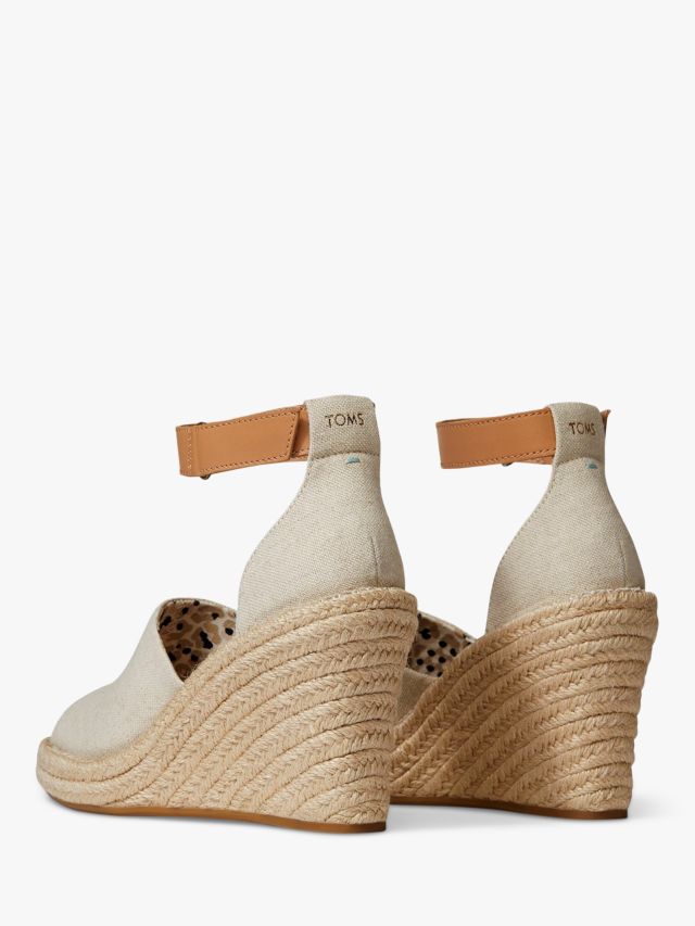 TOMS Marisol Wedge Heel Espadrille Sandals Natural 4