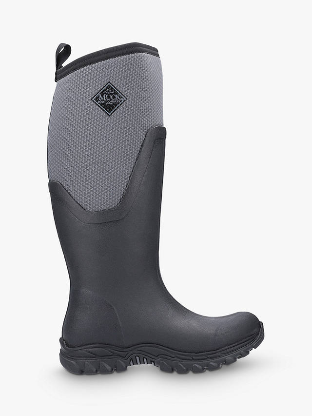 Muck Arctic Sport II Tall Wellington Boots, Black/Grey 
