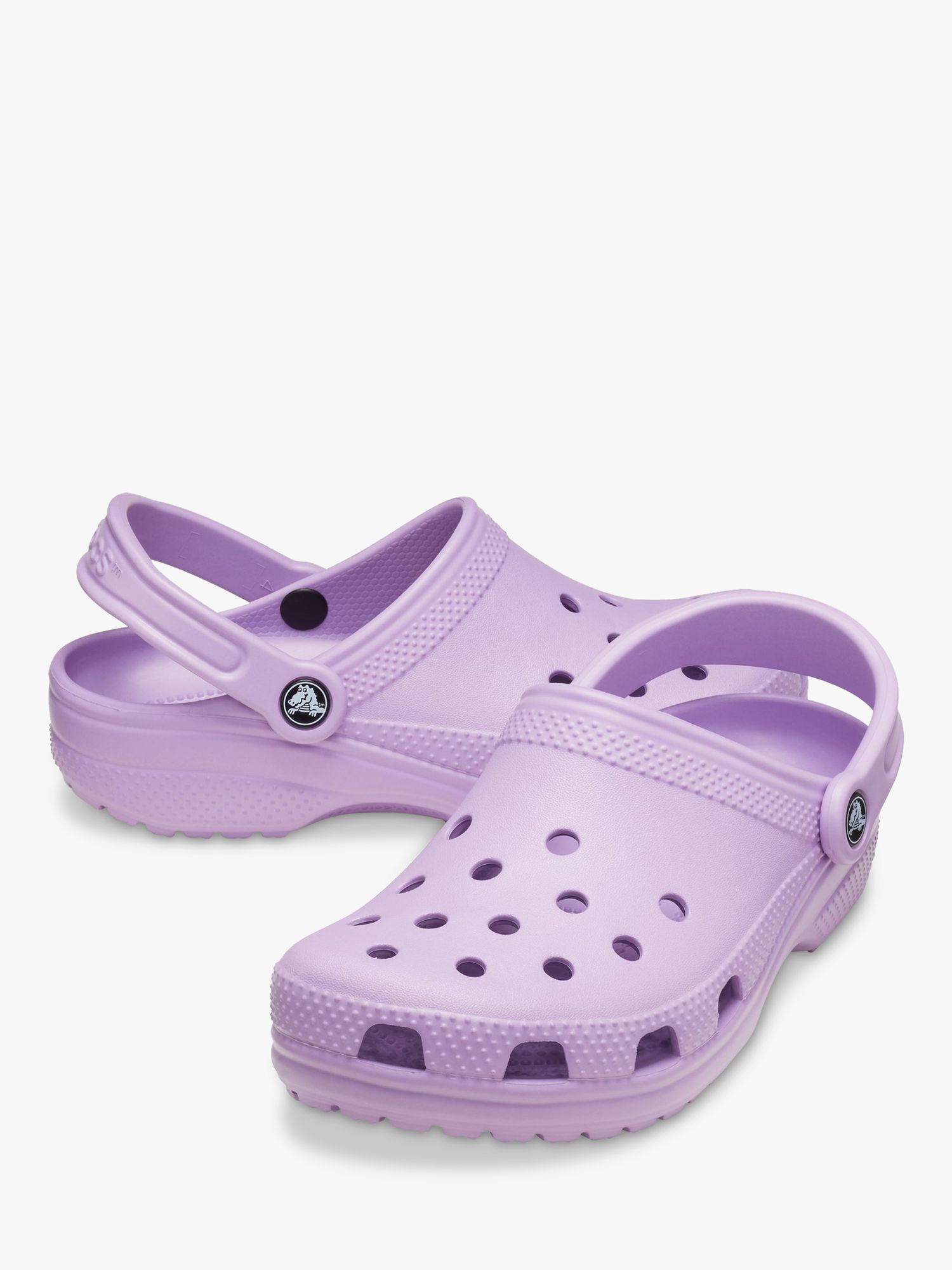 platform crocs lilac