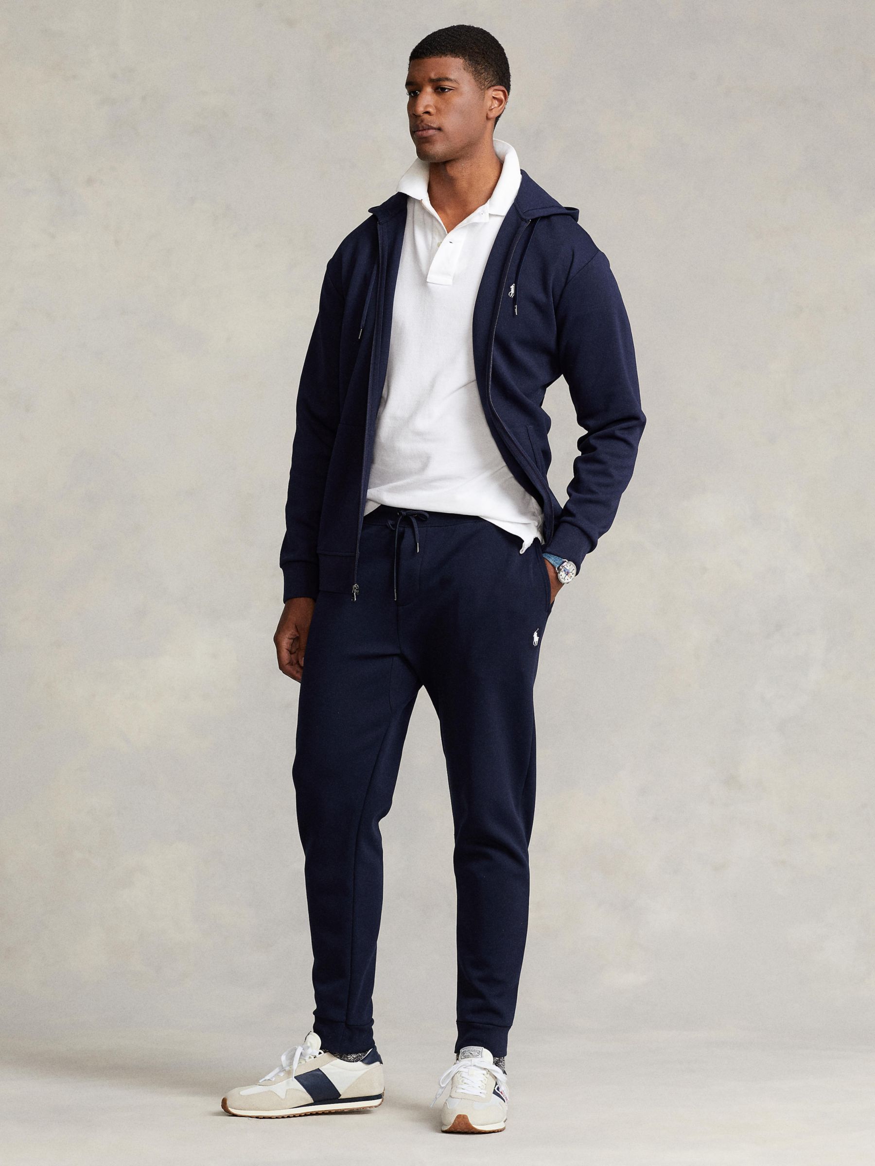 Polo Ralph Lauren Big & Tall Double Knit Hoodie at John Lewis & Partners