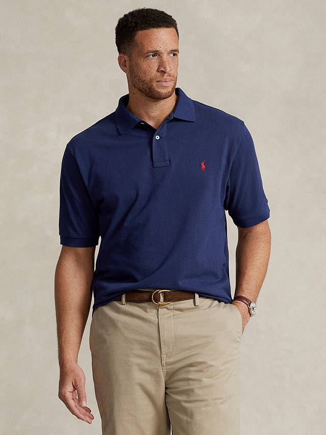 Polo Ralph Lauren Big & Tall Regular Fit Polo Shirt, Newport Navy at ...