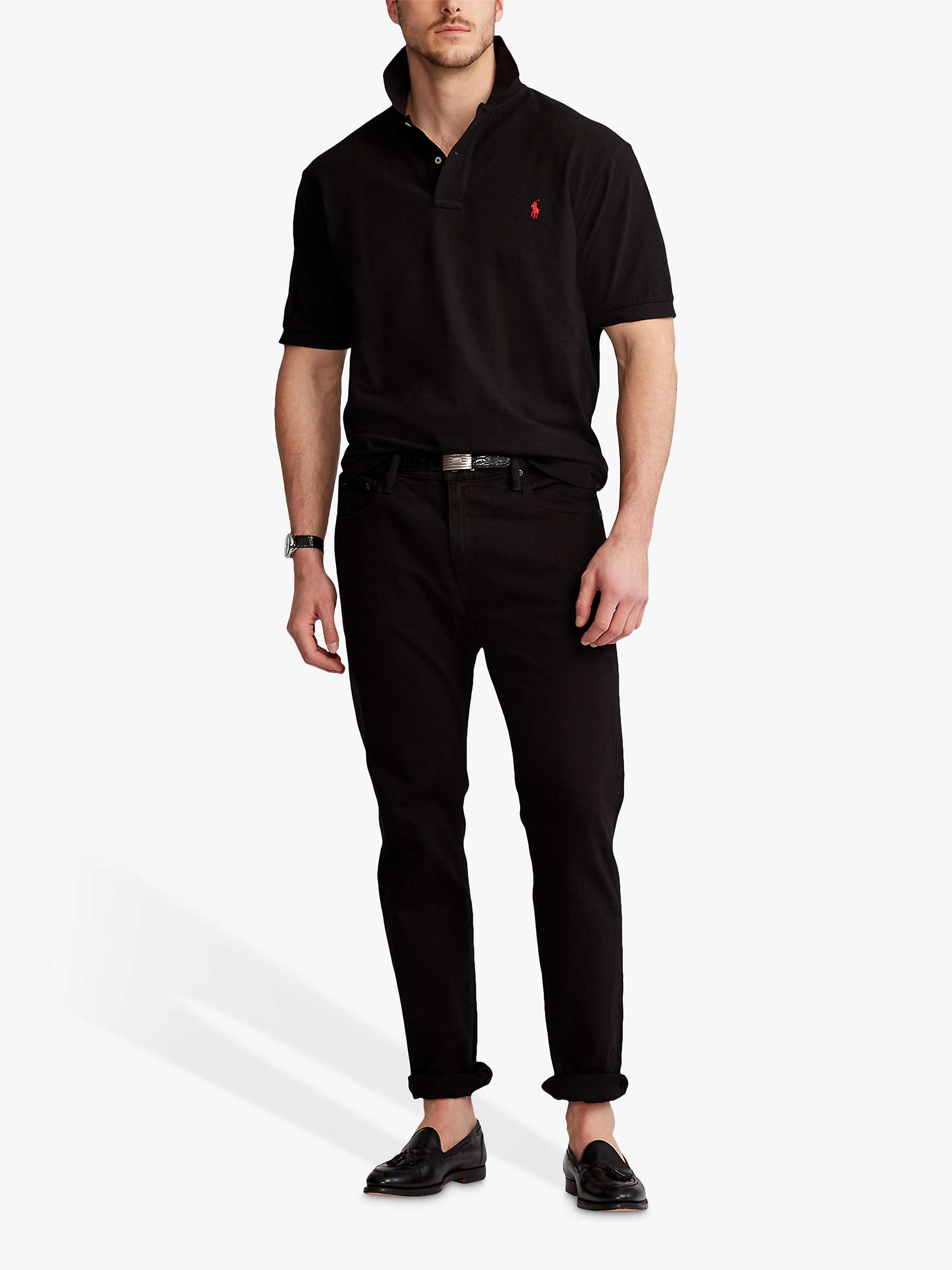 Polo Ralph Lauren Big & Tall Regular Fit Polo Shirt, Polo Black at John  Lewis & Partners