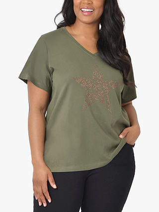 Live Unlimited Studded Star Organic Cotton T-Shirt