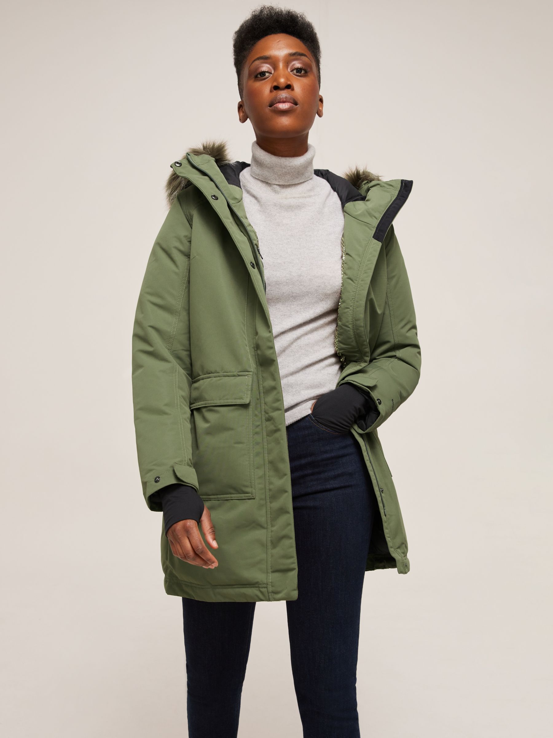 Columbia Little Si Women's Insulated Parka Jacket, Stone Green at John  Lewis u0026 Partners