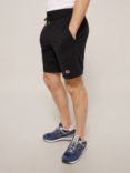 New Balance 9" French Terry Cotton Shorts, Black