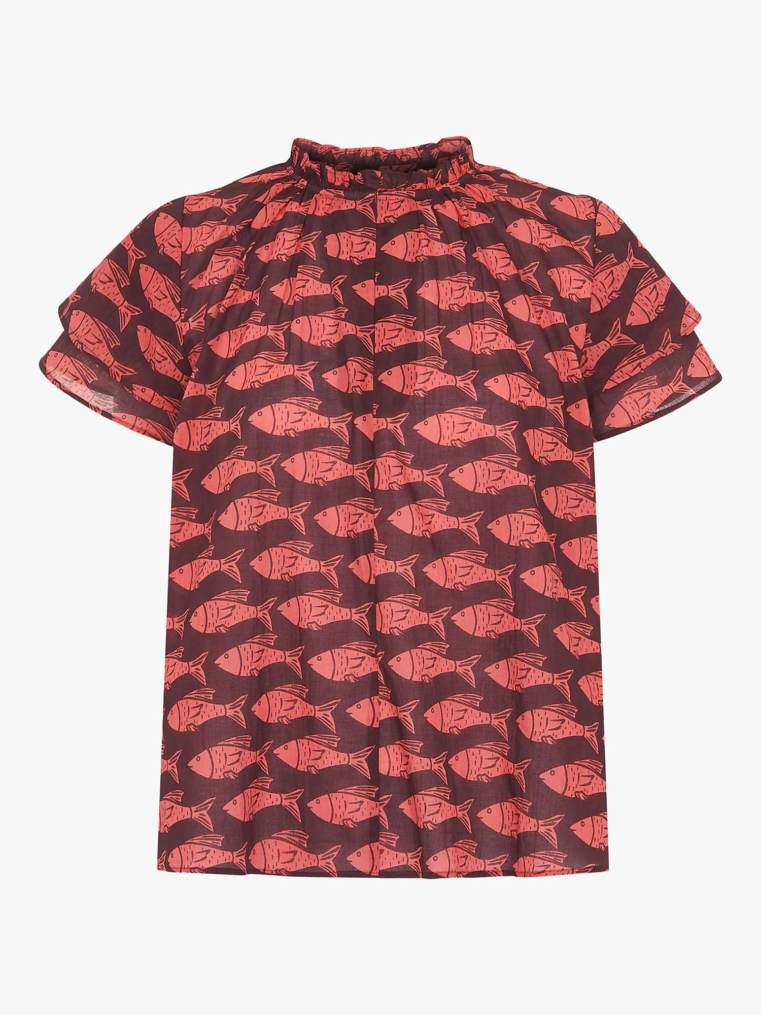 Buy Whistles Pisces Print Top, Multi Online at johnlewis.com