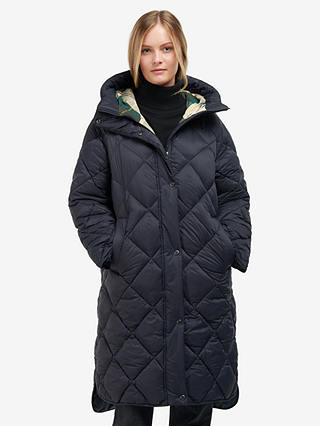 Barbour Sandyford Hooded Long Quilted Jacket