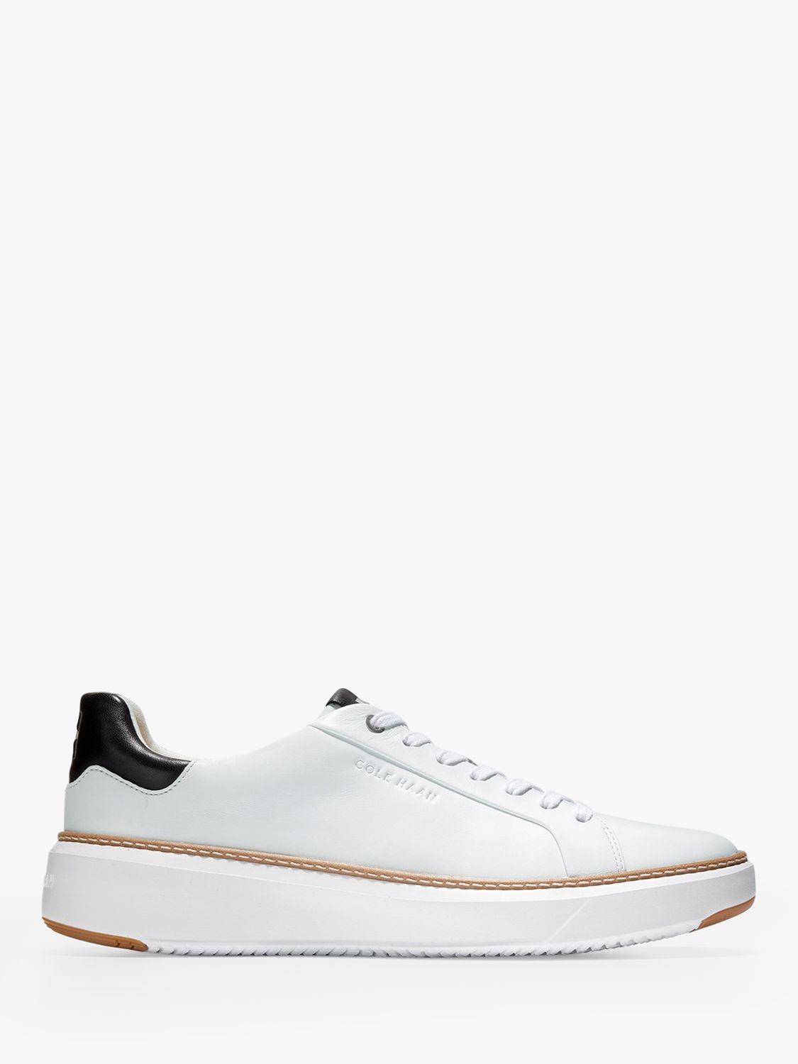 Cole Haan Grand Pro Topspin Tennis Trainers, White at John Lewis & Partners