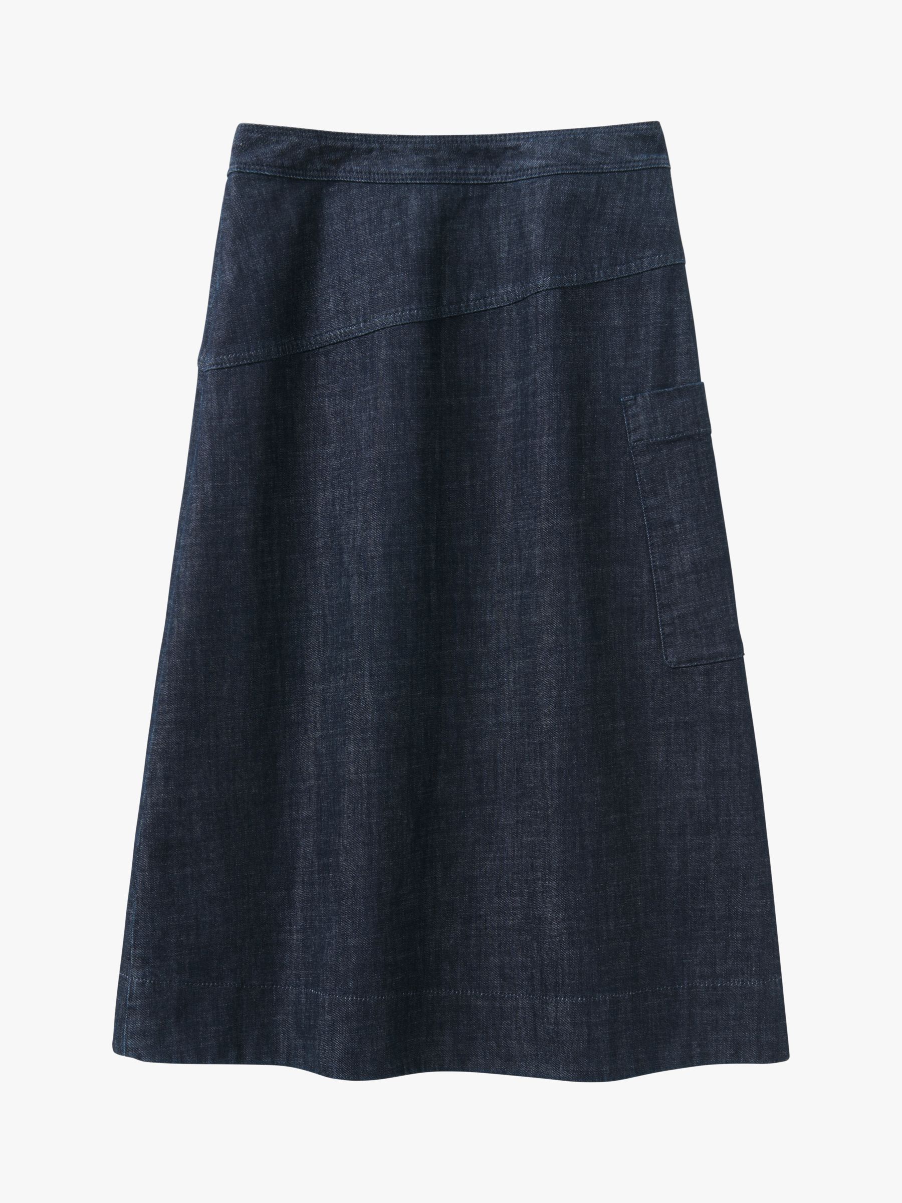 Toast Denim Wrap Skirt, Indigo at John Lewis & Partners