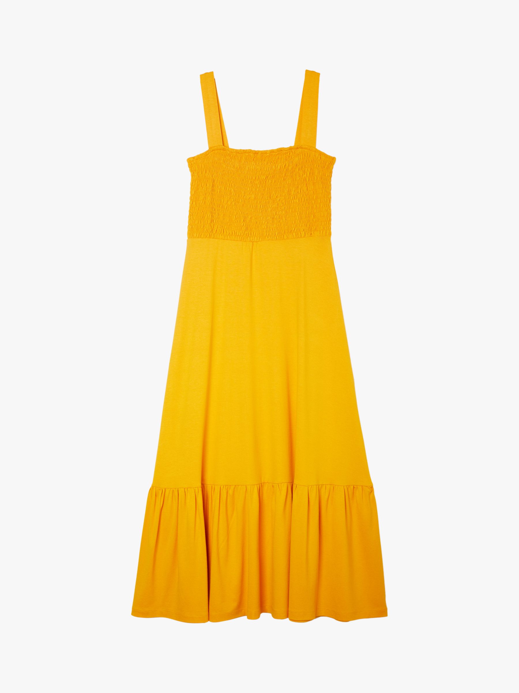 Albaray Smocked Dress, Yellow
