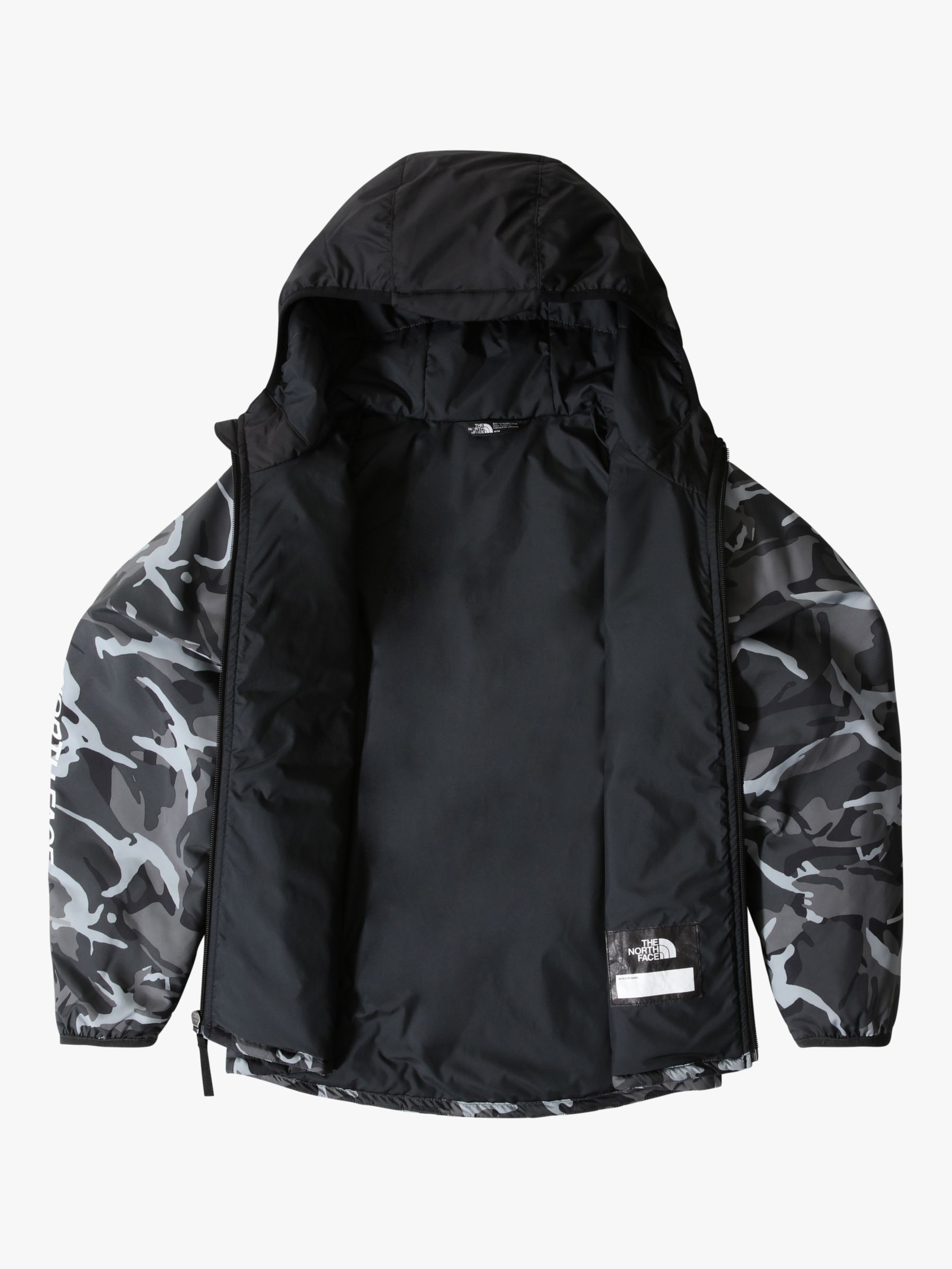 The North Face Kids' Reactor Camo Print Insulated Jacket, Grey