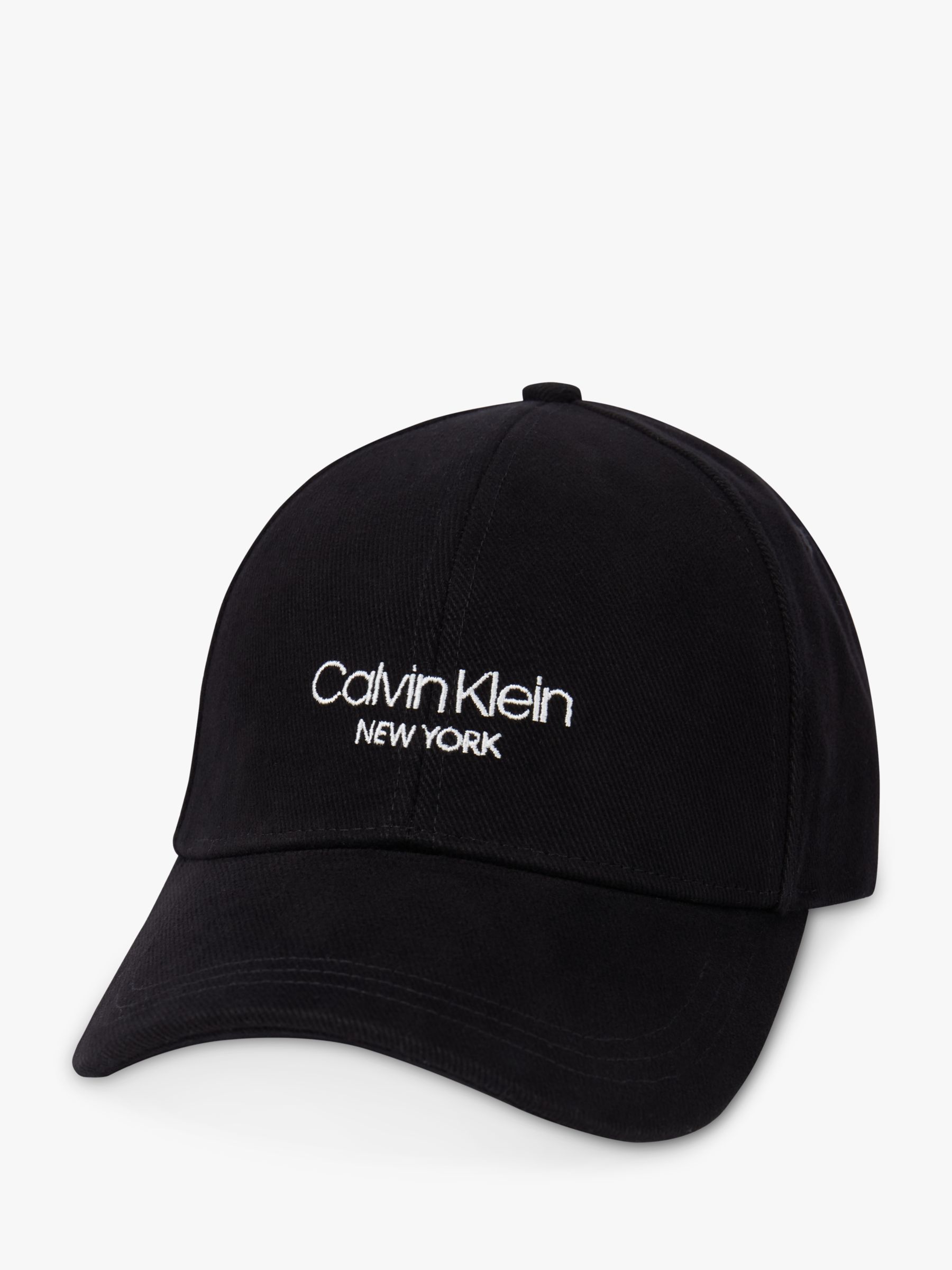Calvin Klein Cotton Baseball Cap, One Size, Black