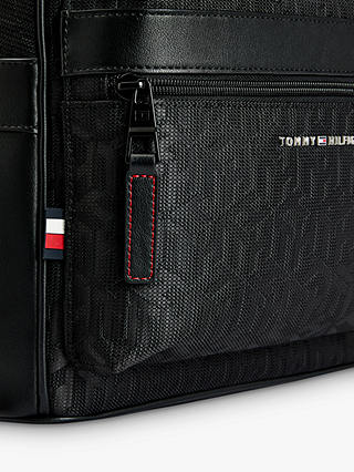 Tommy Hilfiger Elevated Monogram Logo Backpack, Black